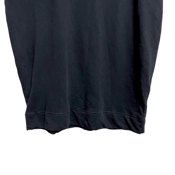 Standard James Perce Womens Raglan French Terry Sweatshirt Dress M Black Casual - Picture 3 of 8